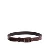 Women's Slim Double Stitch Leather Belt